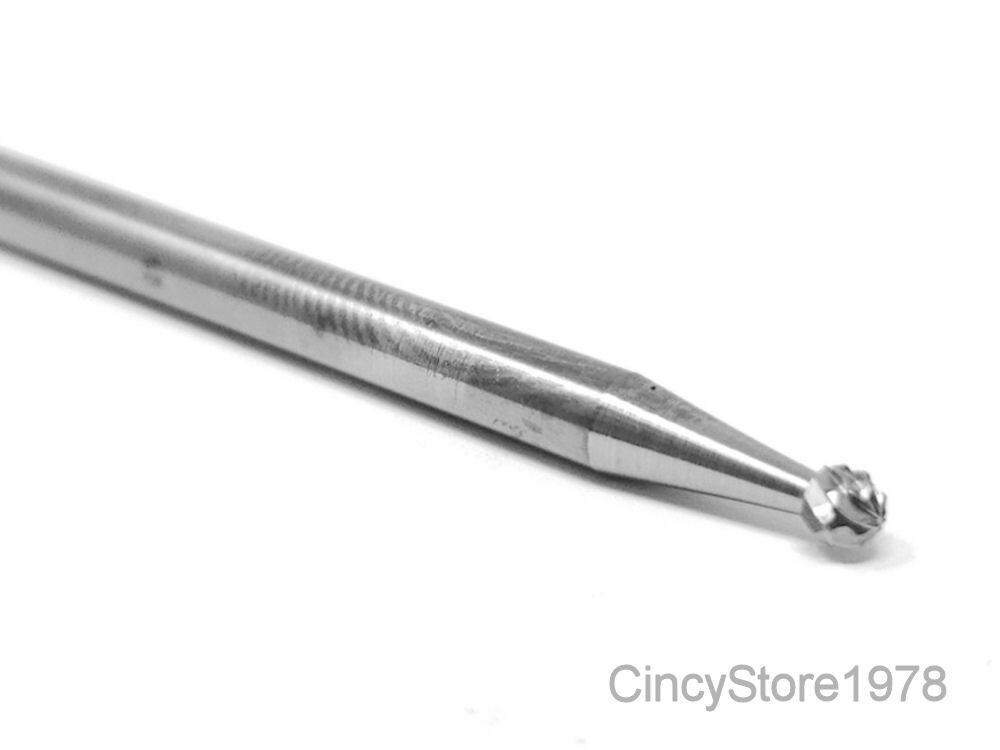 SD41D Ball Shape SOLID Carbide Burr Bur Cutting Tool Die Grinder Bit 1/8"