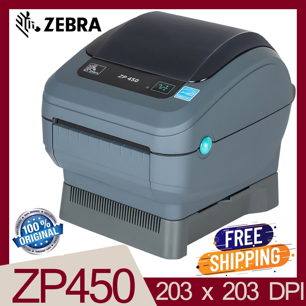 Zebra ZP450 Refubished Desktop Direct Thermal Shipping USB 200DPI  Label Printer