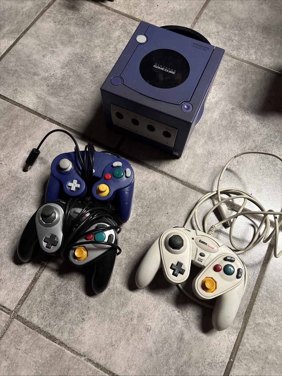 Nintendo GameCube Indigo Purple Console *Console Only* For Parts Or Repair