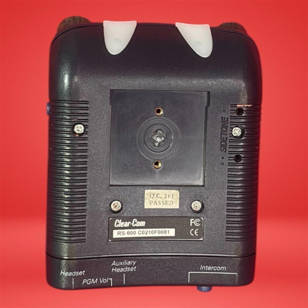 Clear-Com RS-602 Single-Channel Intercom Beltpack Compact & Durable Design
