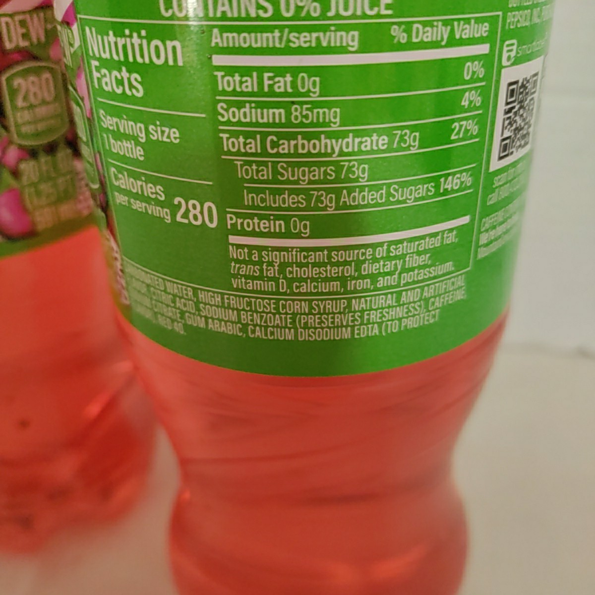 2026 Mountain Dew Dragon Fruit (2) 20 oz. Bottles Mtn Dew