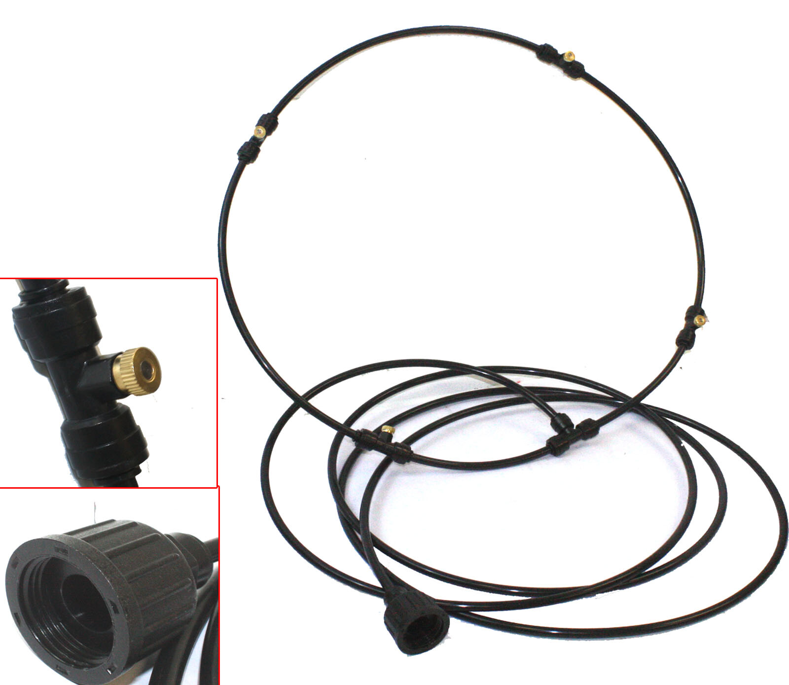 OUTDOOR FAN MISTING COOLER WATER KIT 4 WAREHOUSE  GARDEN GREENHOUSE PATIO SPRAY