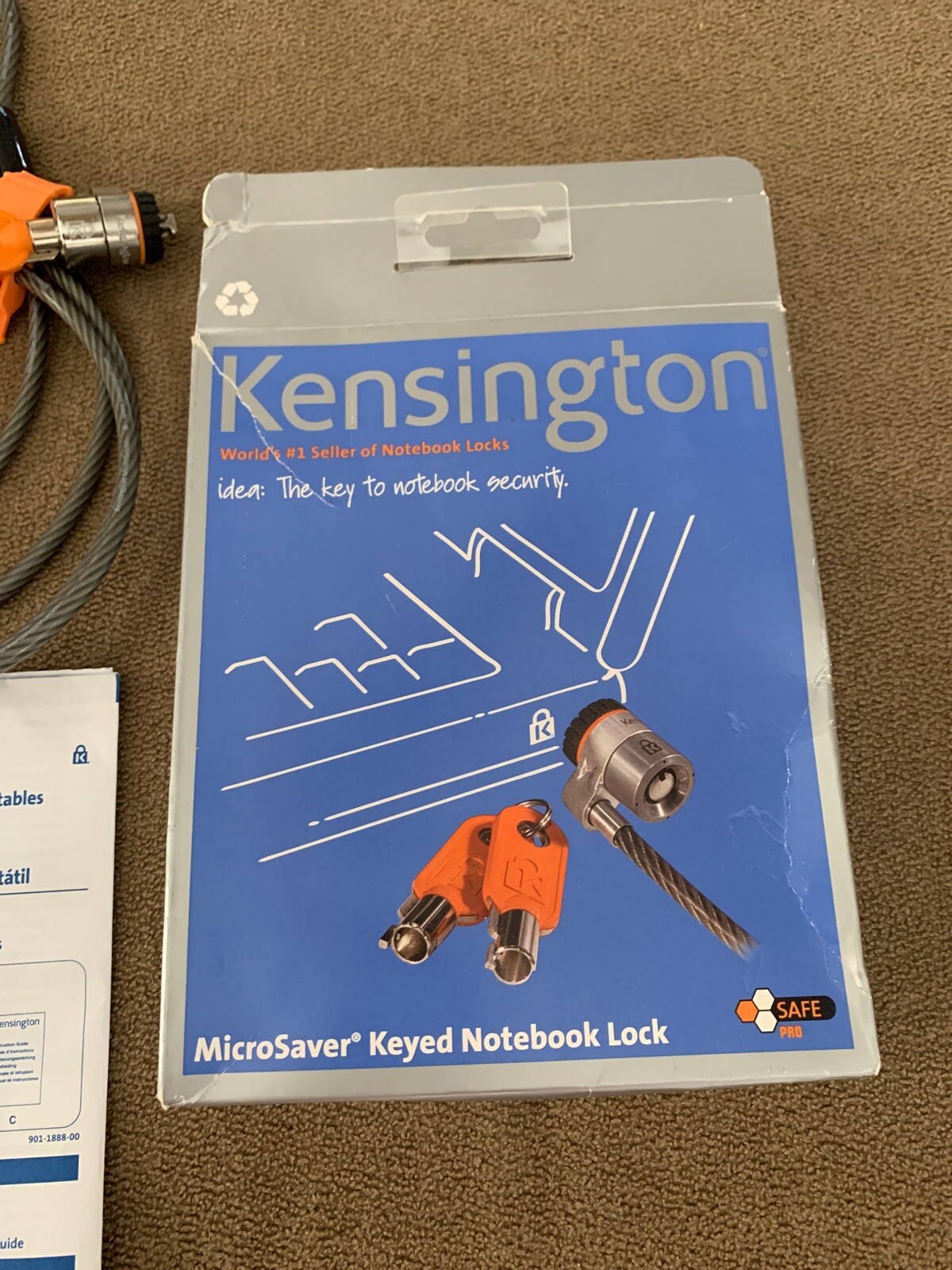 Kensington MicroSaver Keyed Notebook Lock K64598US (BL)