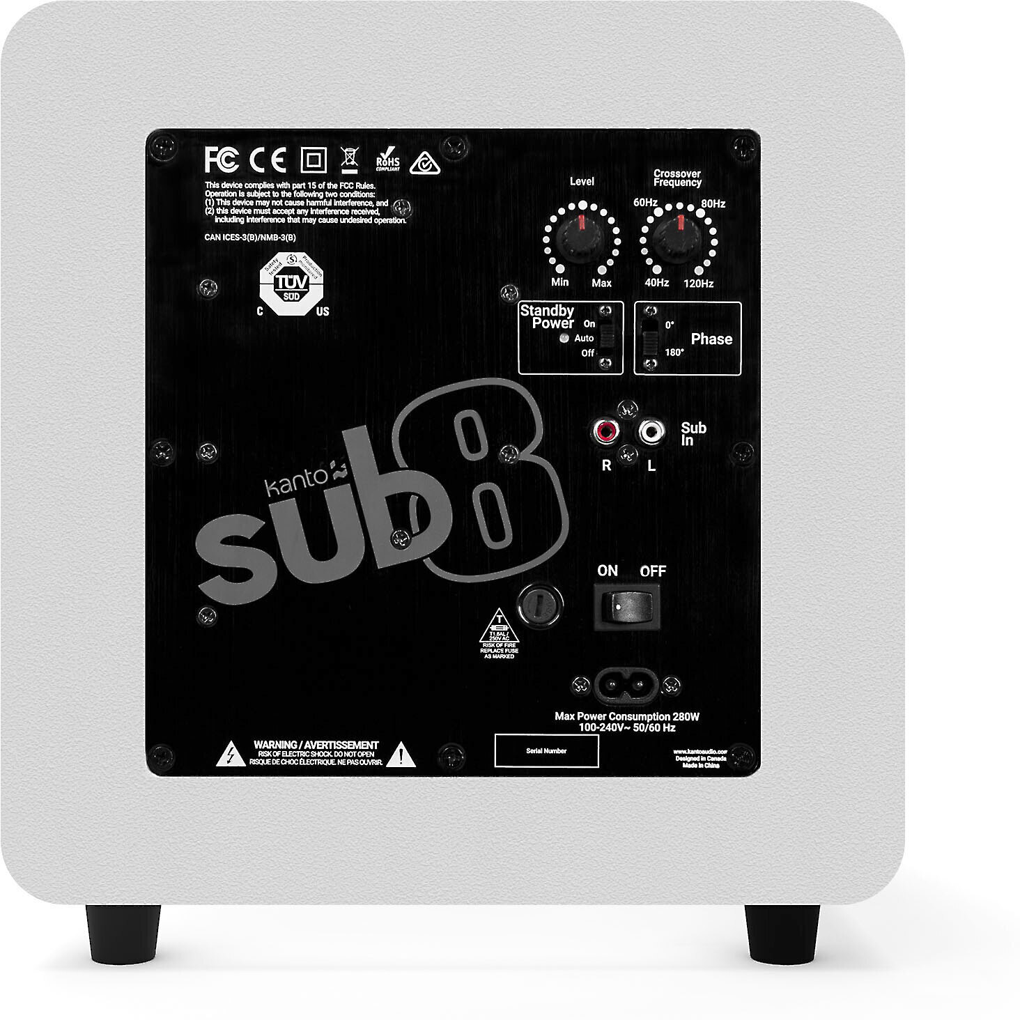 Kanto Sub8 vinyl (white)
