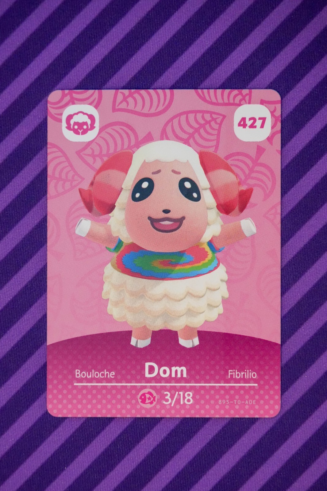 Dom #427 - Series 5 (NA/US) - Animal Crossing Amiibo Card - Never Scanned
