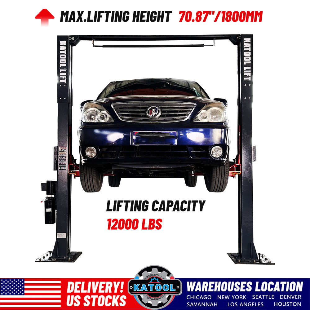4.0HP 12000lbs Single Point Lock 2 Post Lift 220V Auto Lift Two Post Car Lift