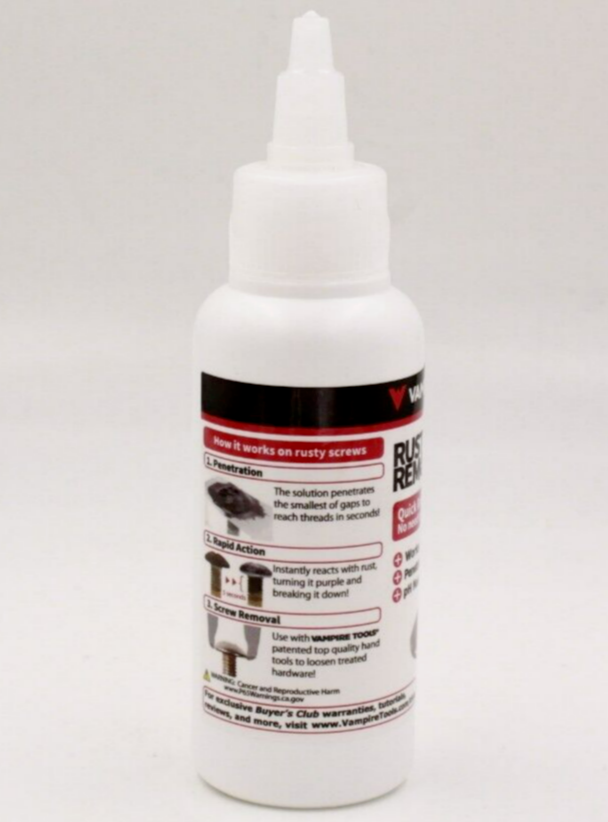 VT-001-RL - Vampire Tools Rust Remover Liquid - Fast Acting, No Scrubbing/Wiping