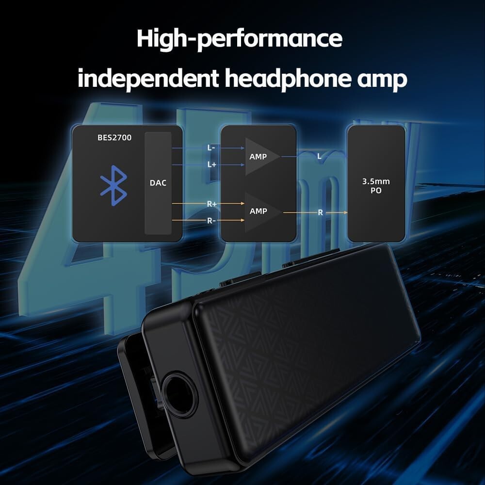 FiiO BTR11 Bluetooth 5.3 Receiver for 3.5mm Headphone Adapter (White)