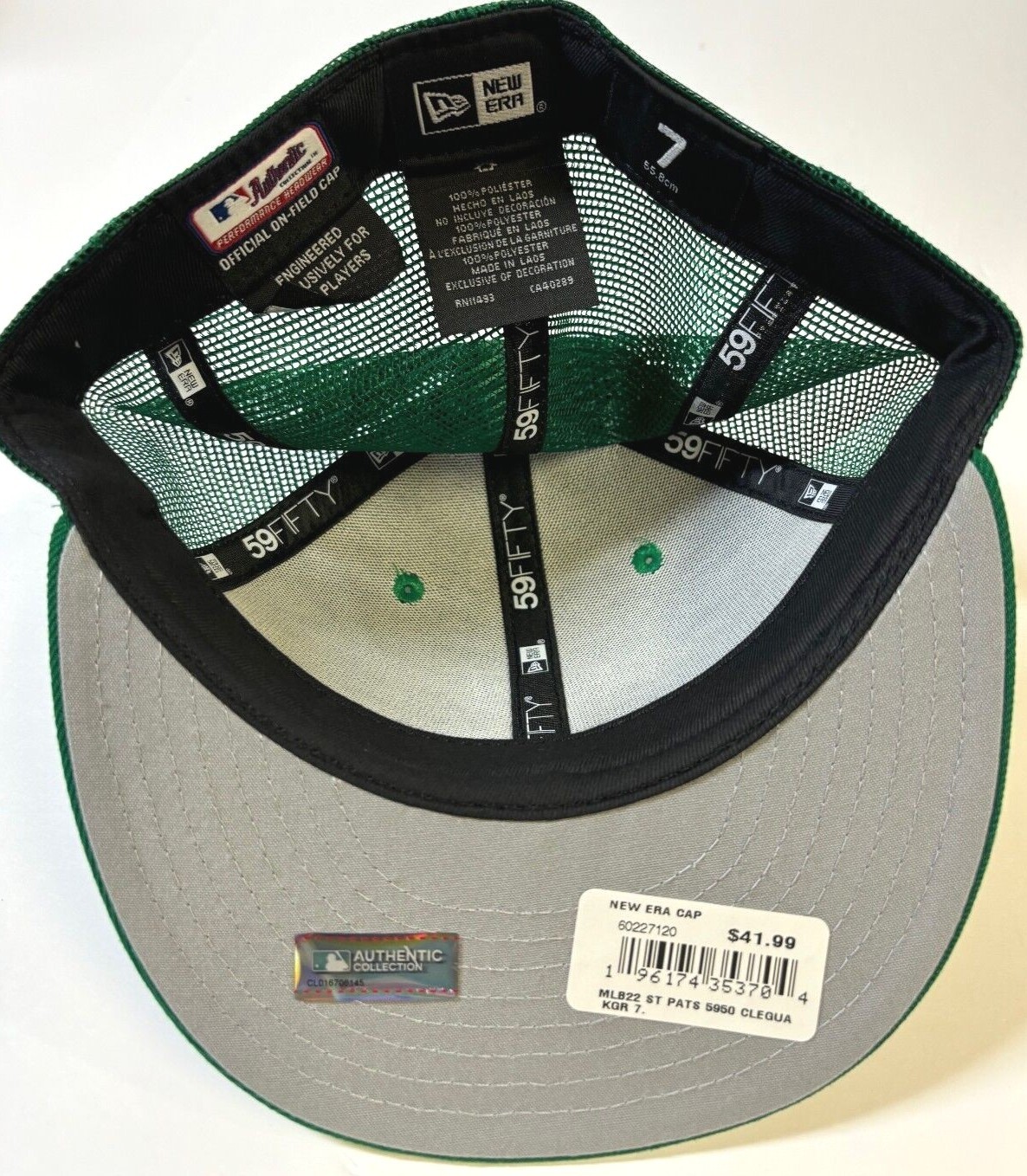 Cleveland Guardians New Era MLB 2022 St. Patrick's Day 59FIFTY Fitted Hat~Green