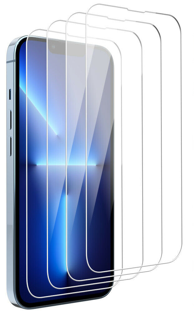 6 Pack For iPhone 13 Pro MAX Tempered Glass and Camera Lens Protector