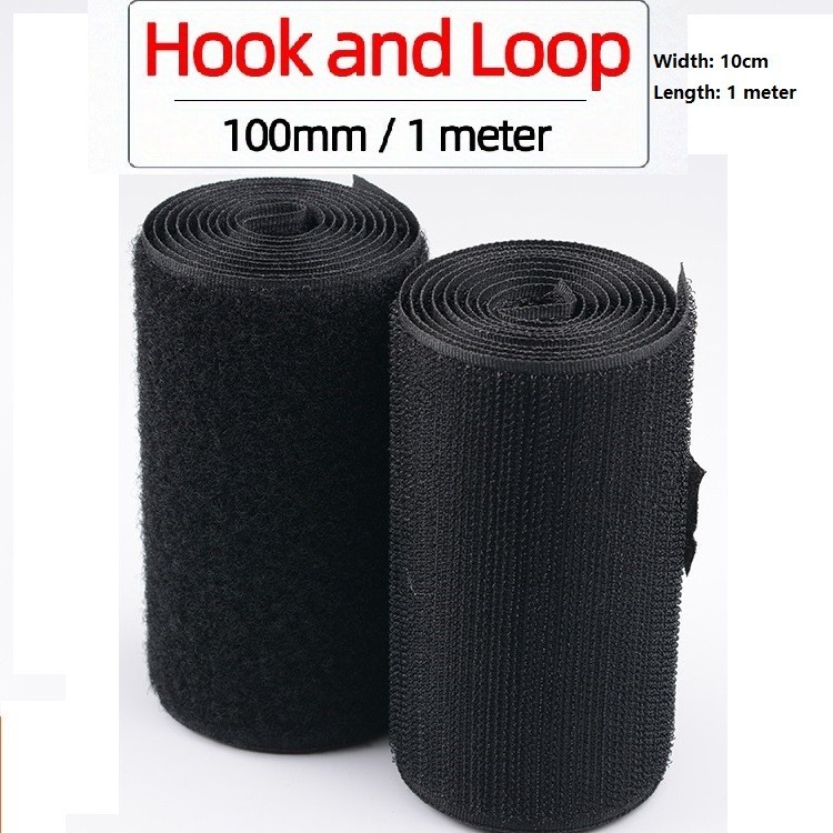 4 inch Nylon Hook Loop Fastener 1 Yard for Backpacks Clothing DIY Crafts