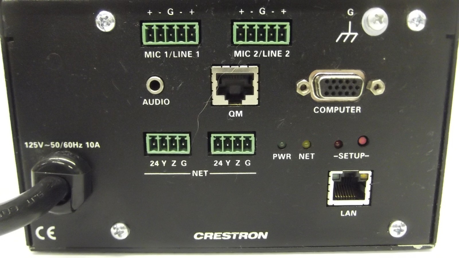 Crestron QM-FTCC-TPS4-B 3.6" Quick Media Flip-top Touchpanel Computer Center