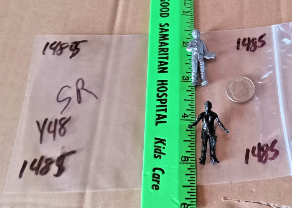 Two (2) Nice Military  Figures scale unknown for your diorama Package # 1485!!!!