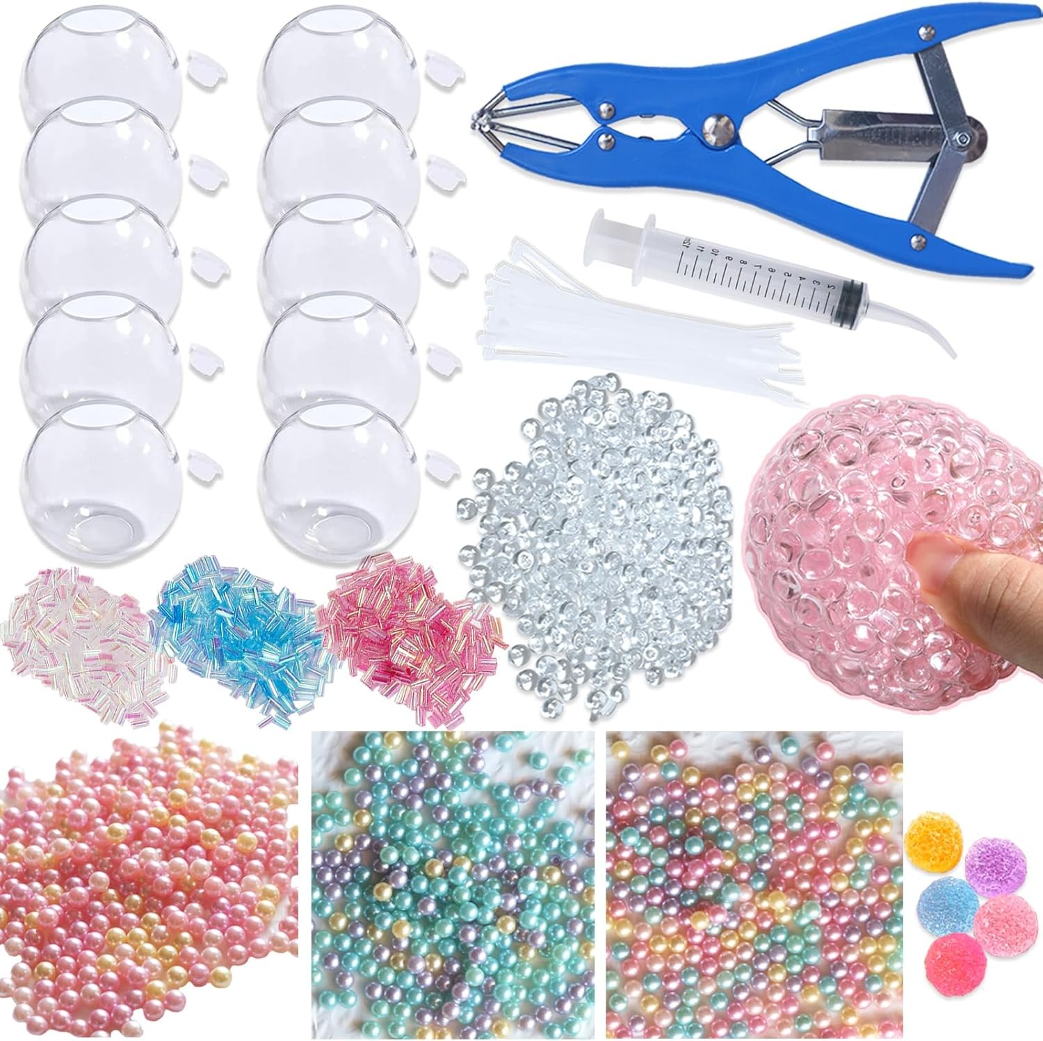 DIY Stress Ball Making Kit with Filler-10PCS Stress Ball Making Kit Stress Balls
