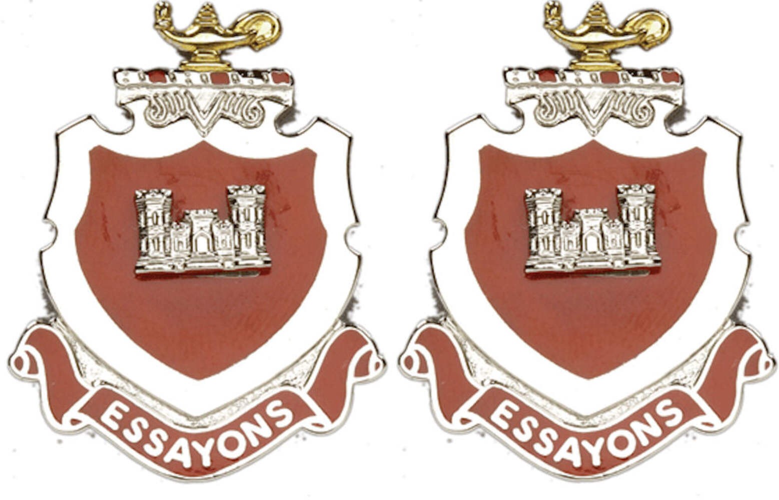 ENGINEER SCHOOL Distinctive Unit Insignia - Pair