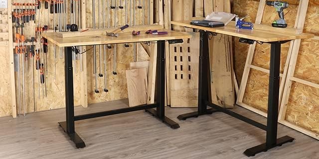 WORKPRO Dual Motor 48" Electric Height Adjustable Workbench 500LBS Load Capacity