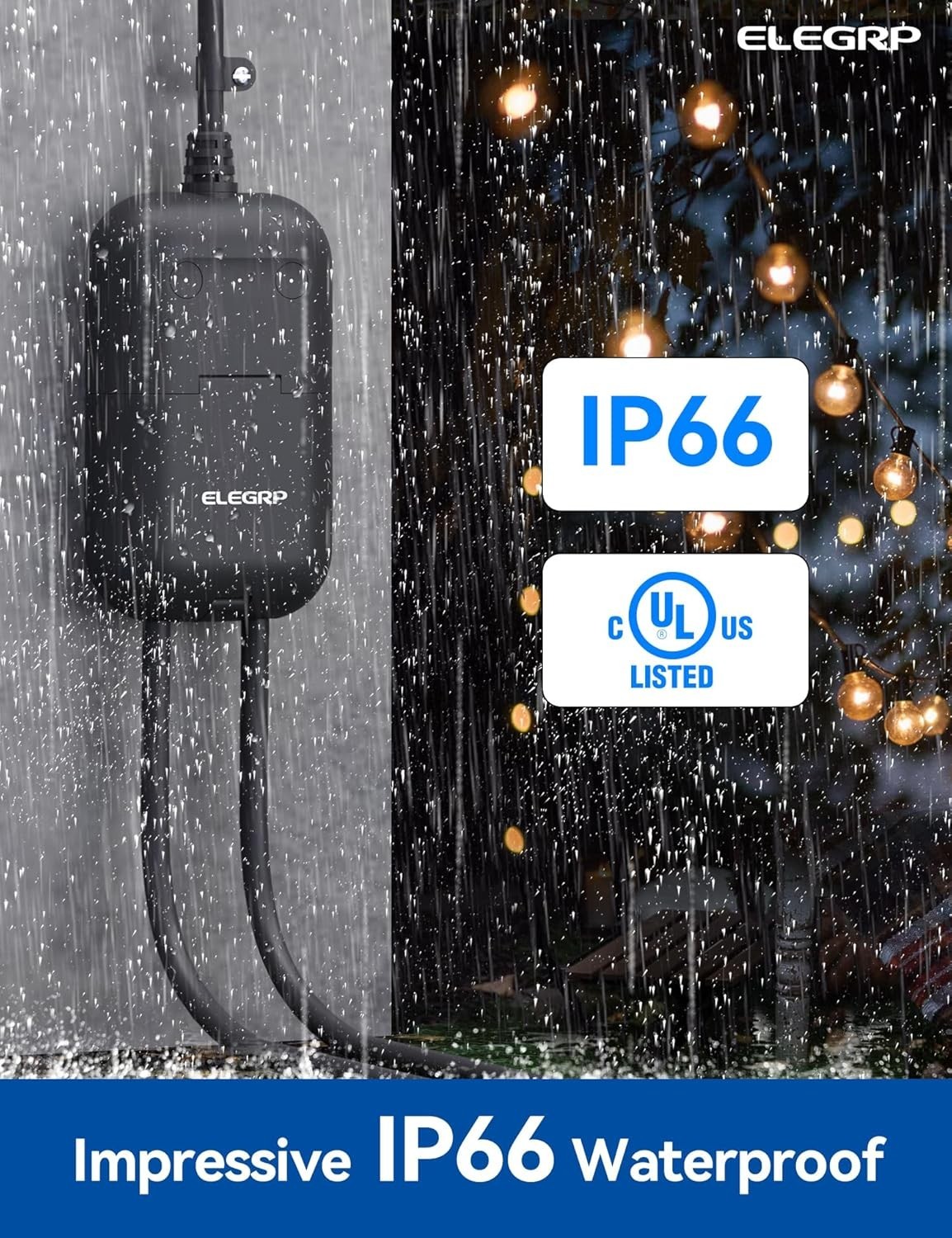 Waterproof Smart Outdoor Plug with 2 Socket Control for Maximum Convenience
