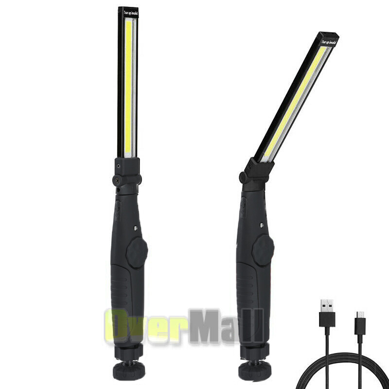 90000LM USB Rechargeable Super Bight COB LED Slim Work Light Lamp Cordless Torch