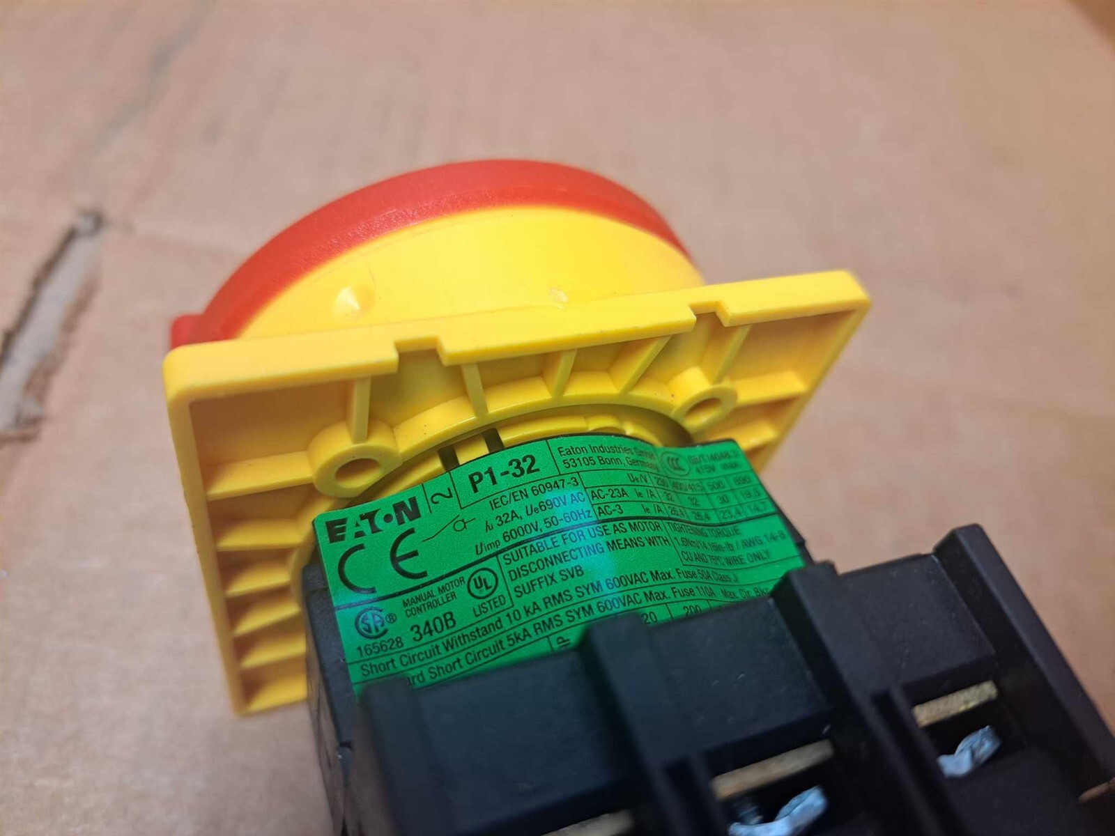 Eaton Rotary Disconnect Switch Part No. P1-32