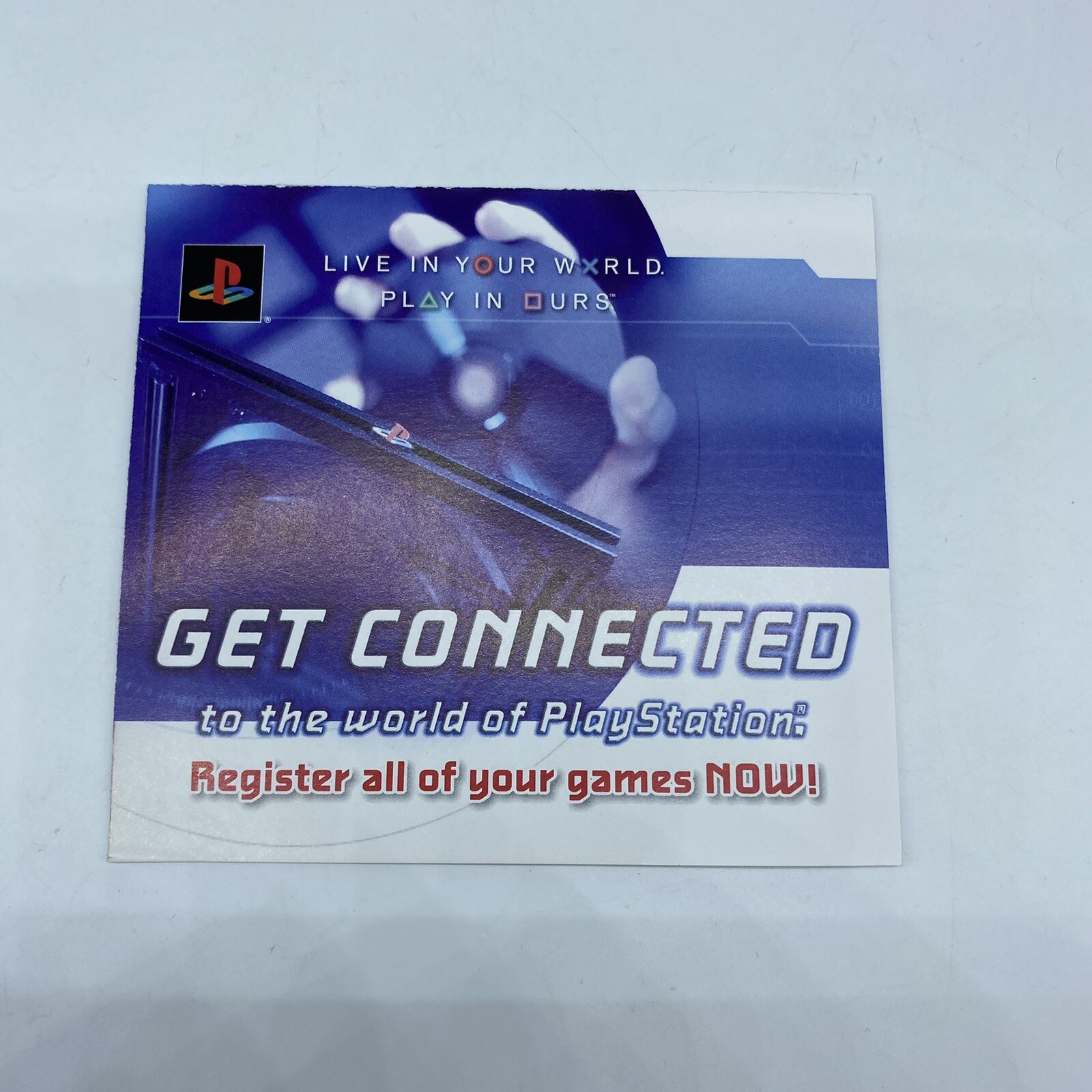 Playstation Underground Game Registration Form Collectible Rare Insert Vtg PS2