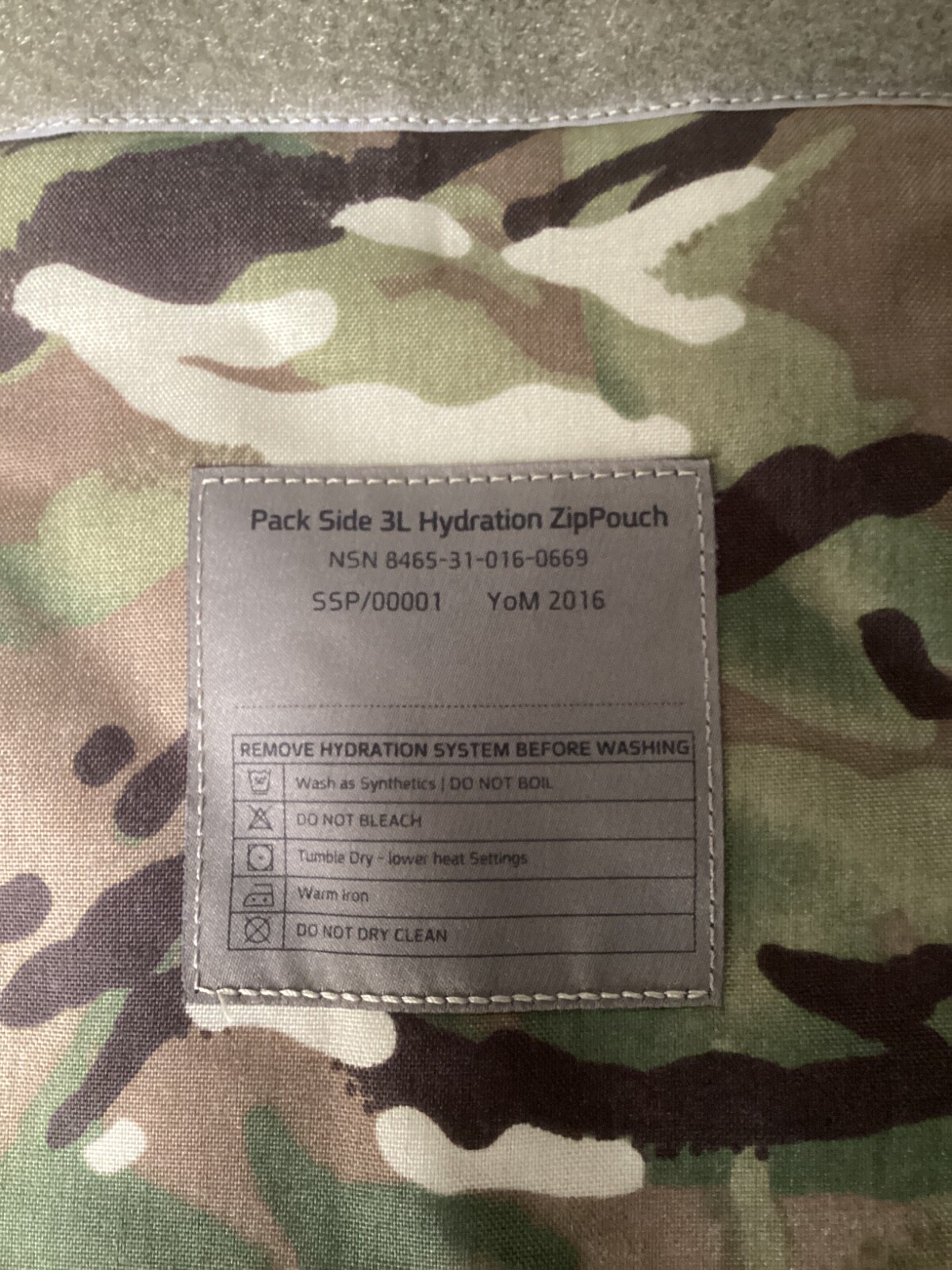 Virtus MTP 3L Hydration Zip Pouch MTP British Military