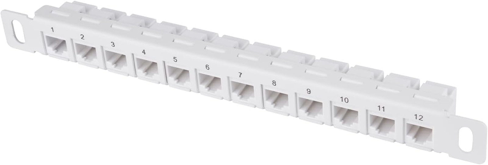12 Port Patch Panel, 10Inch 0.5U CAT6 Network Patch Panel for Deskpi Rackmate T1