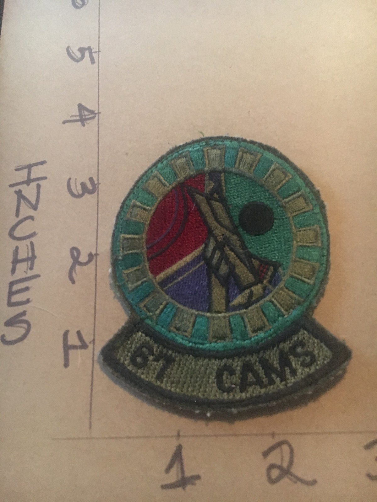 USAF 67th CAMS Squadron subdued patch 5/3/25