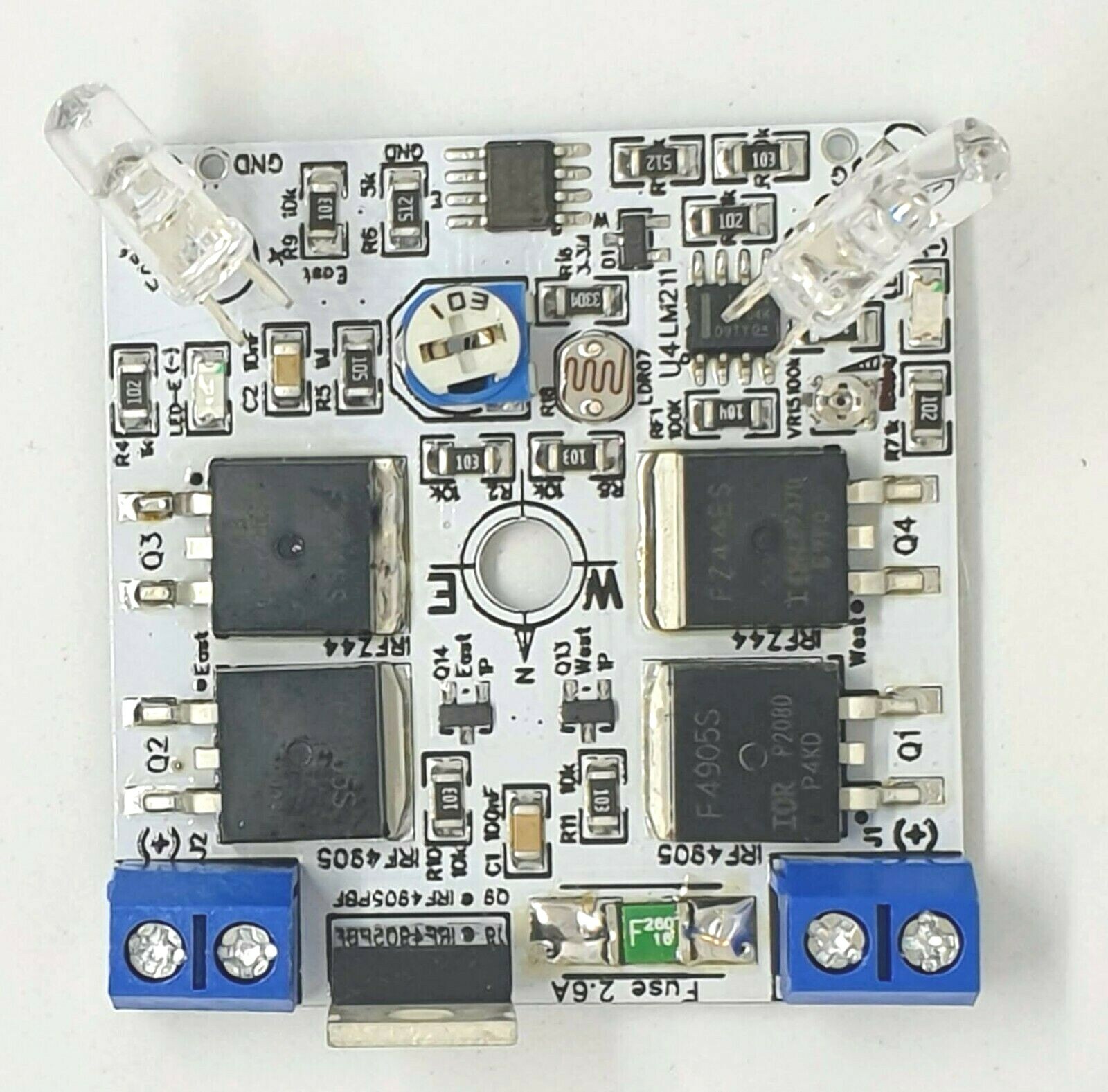 MKIII 12V DIY Single Axis PV Panel Sun Tracking Control Board + 10A Relay Module