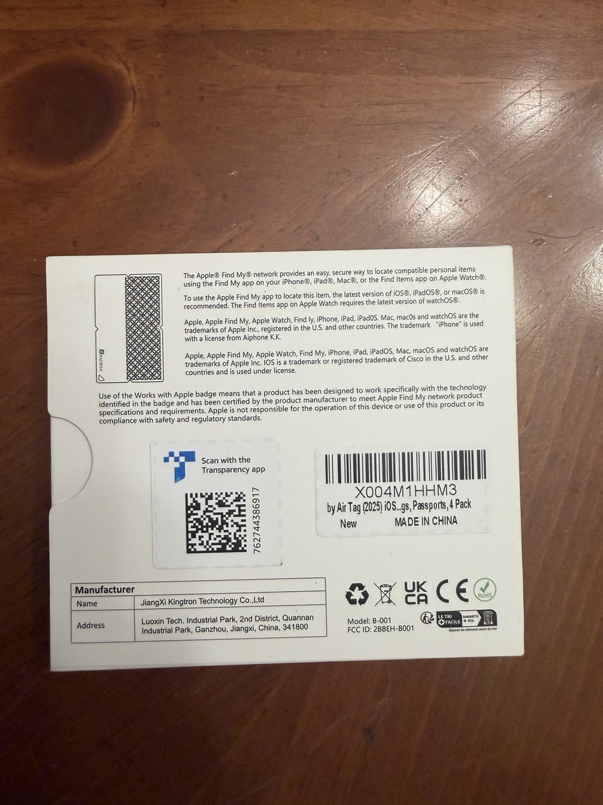 [Apple MFi Certified](iOS Only)- BFADEHA - Bluetooth Tracker Smart Card - 4 PACK