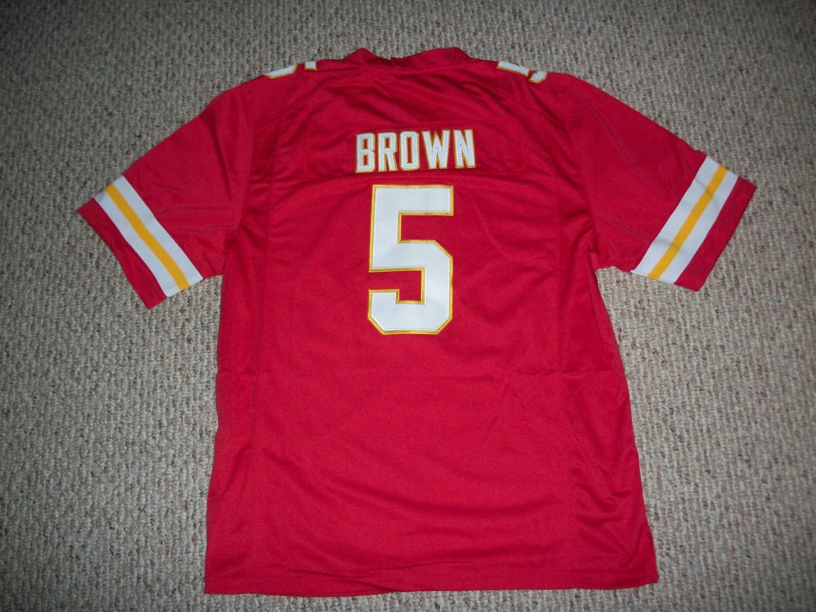 HOLLYWOOD BROWN Unsigned Custom Sewn Red Kansas City Jersey Size S-3XL