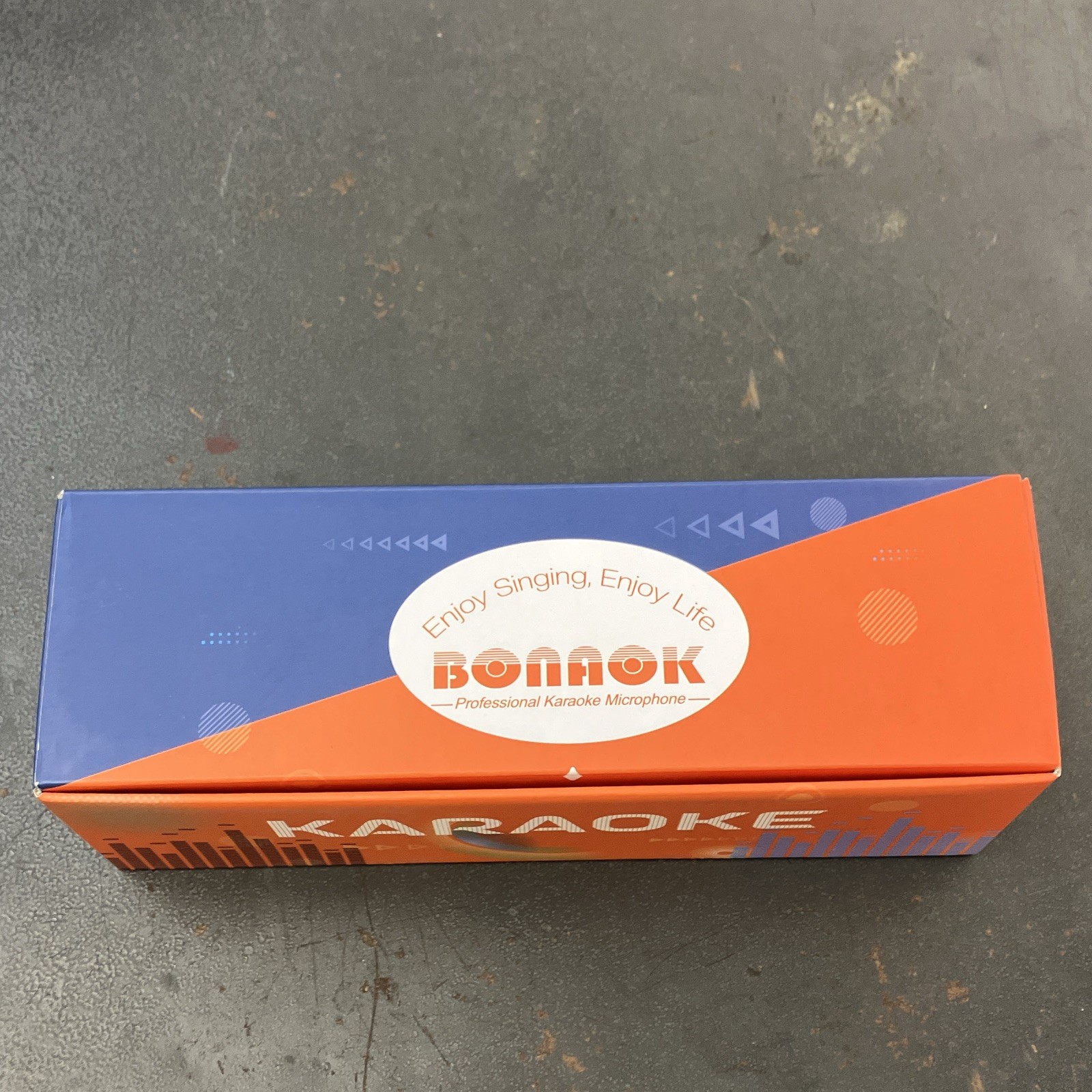 BONAOK Professional Karaoke Microphone Handheld/Stand-Held Blue Orange
