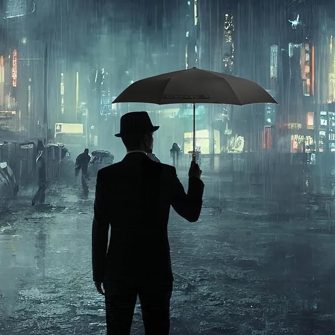 Katana Umbrella, Full-Automatic Wind Resistance & Rust-Proof Stylish Umbrella