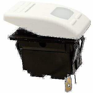 Seachoice Illuminated On/Off DPDT Rocker Switch 5 Terminal White 10991