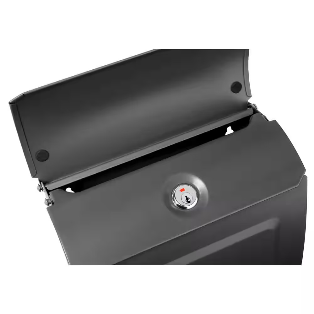 Aspen Graphite, Small, Steel, Locking, Wall Mount Mailbox