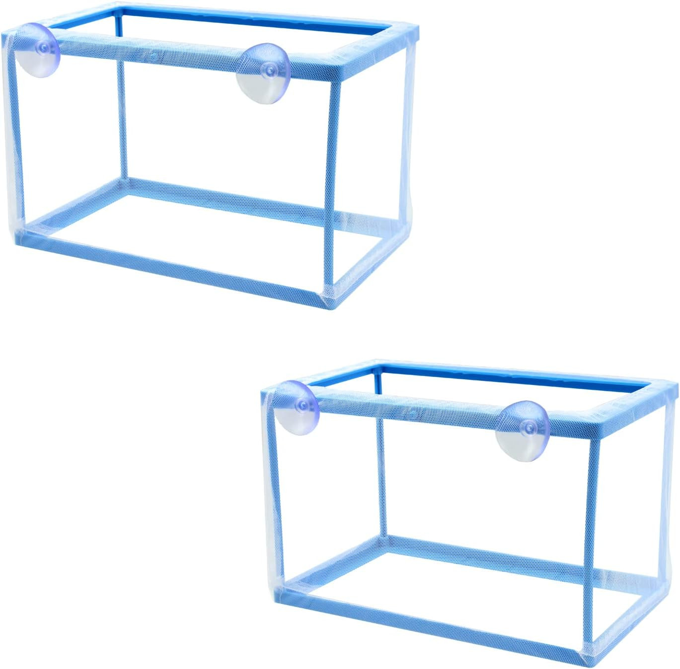 Fish Tank Breeder 2 Pcs Large Mesh Net Fry Saver Aquarium Spawn Hatchery Isolati