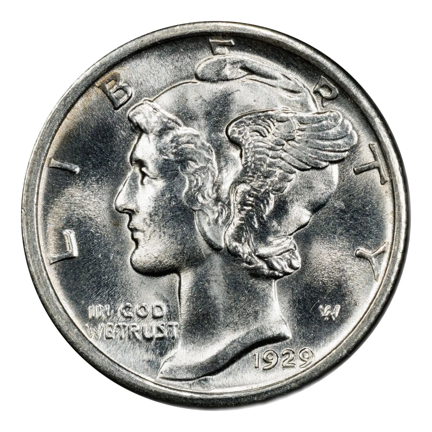 1929-D Mercury Dime PCGS MS-64 FB