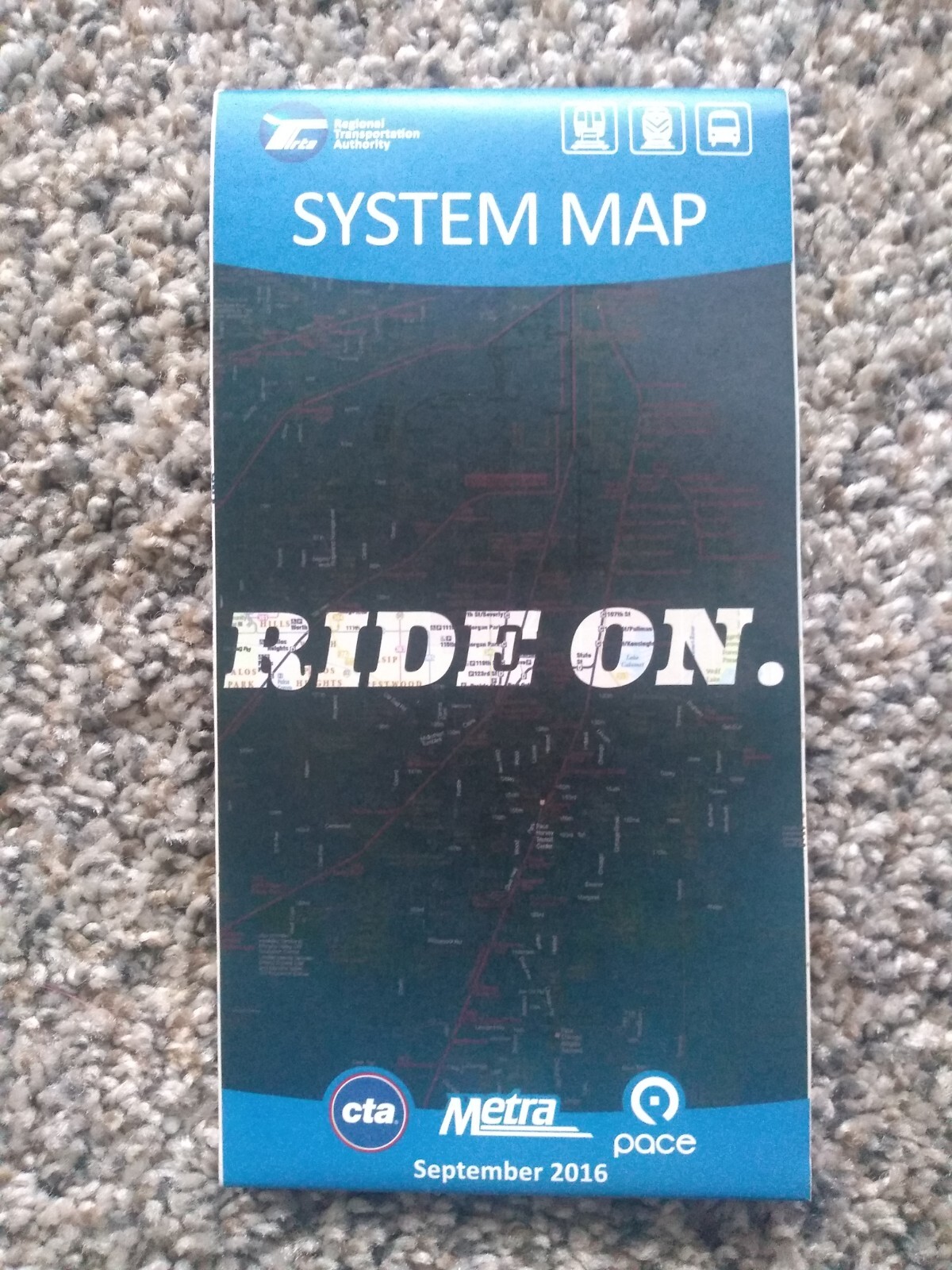 NEW 2016 ChicagoTransitAuthority CTA subwayMetra Train Pace Bus System Map Guide