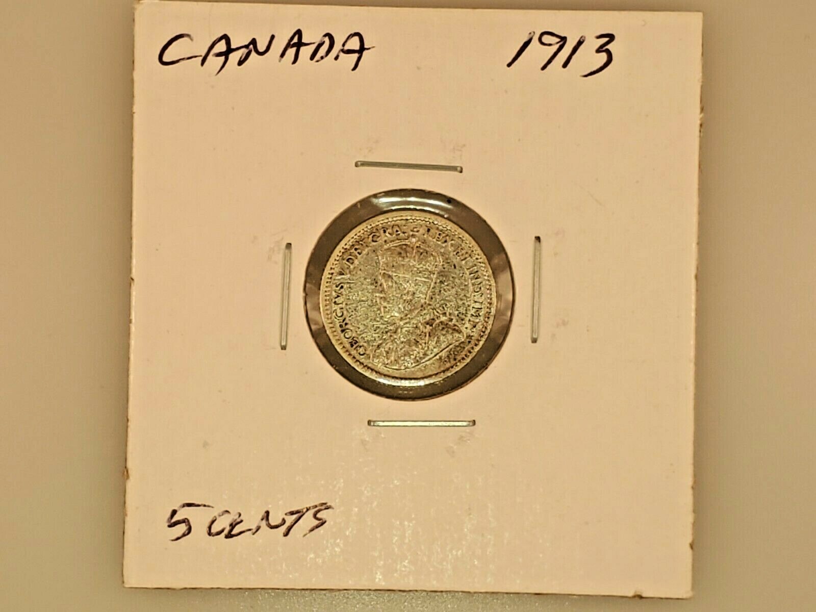 1913 Canadian Five Cent Coin