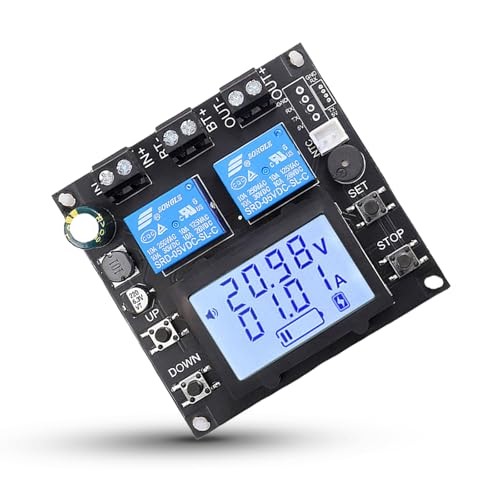 Coulometer Battery Monitor, ICSTATION 10-110V 10A Charging Dcharging