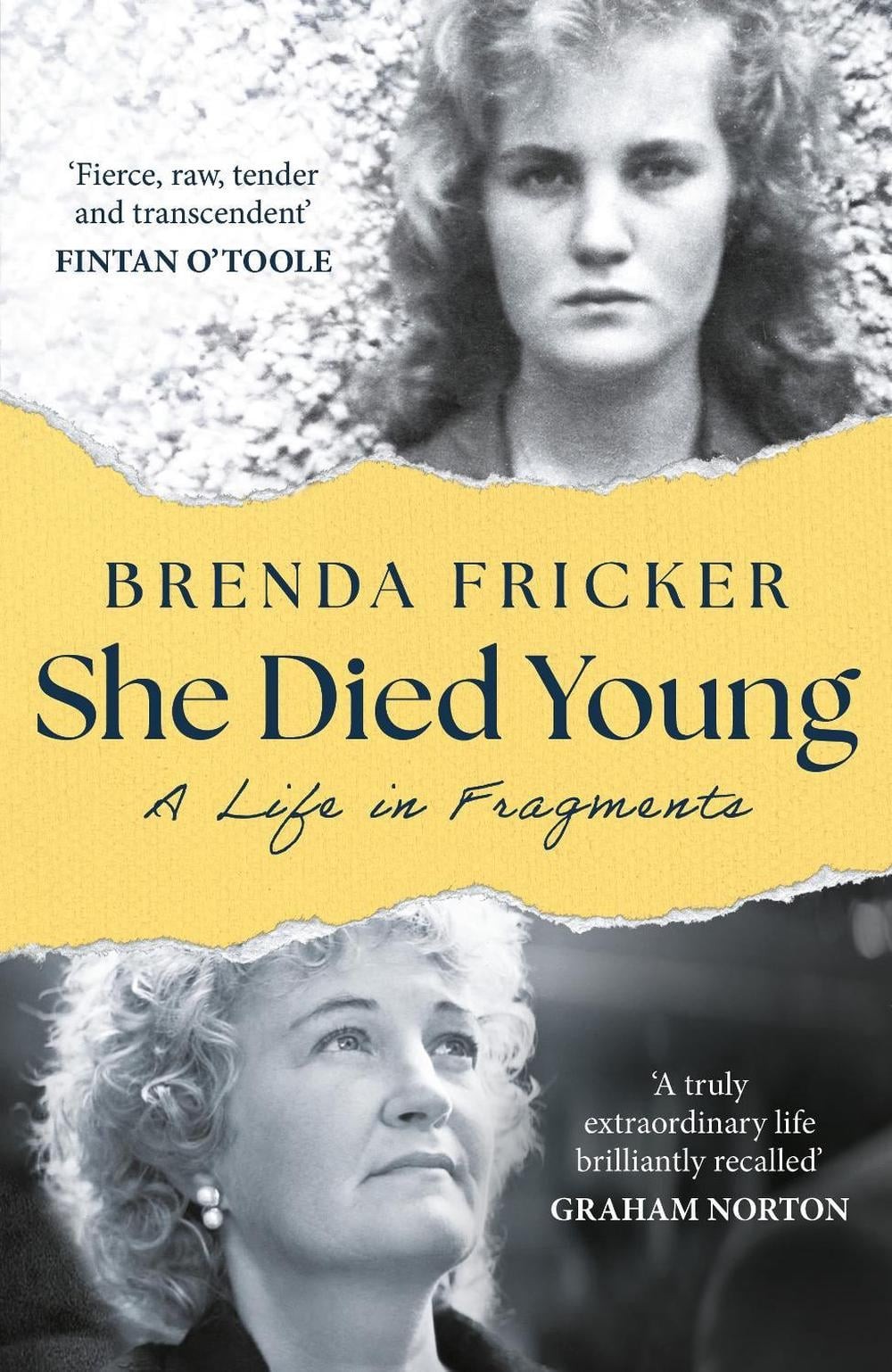 She Died Young: A Life in Fragments by Brenda Fricker Hardcover Book