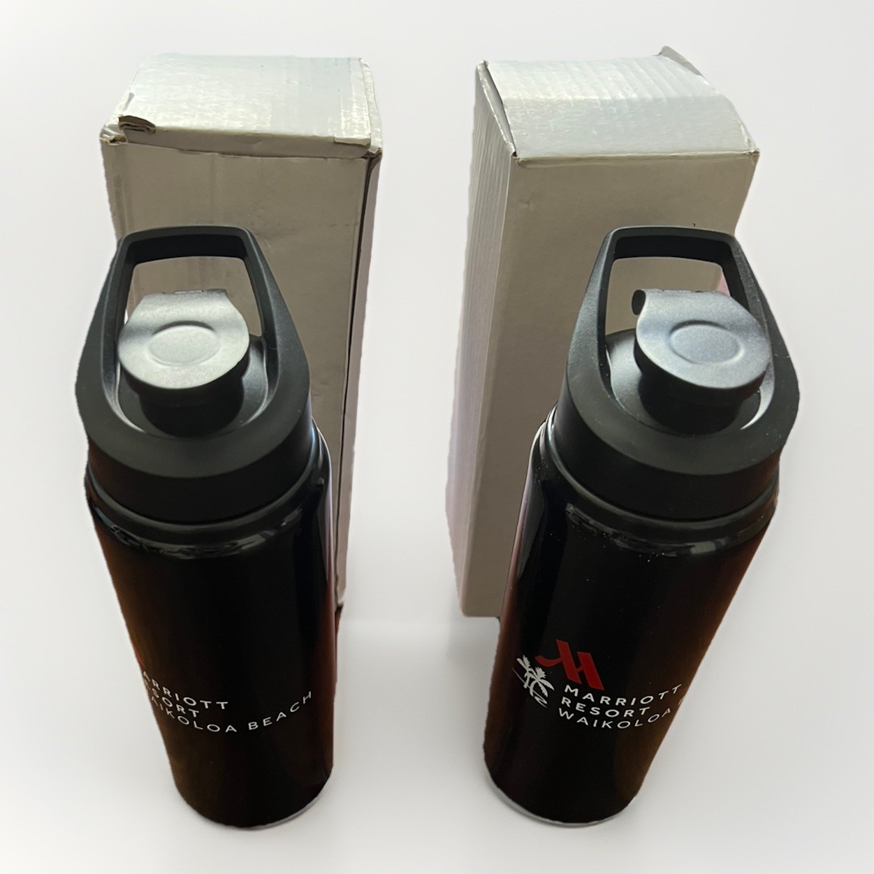 BRAND NEW Marriott Resort Waikoloa Beach Black Metal Water Bottle