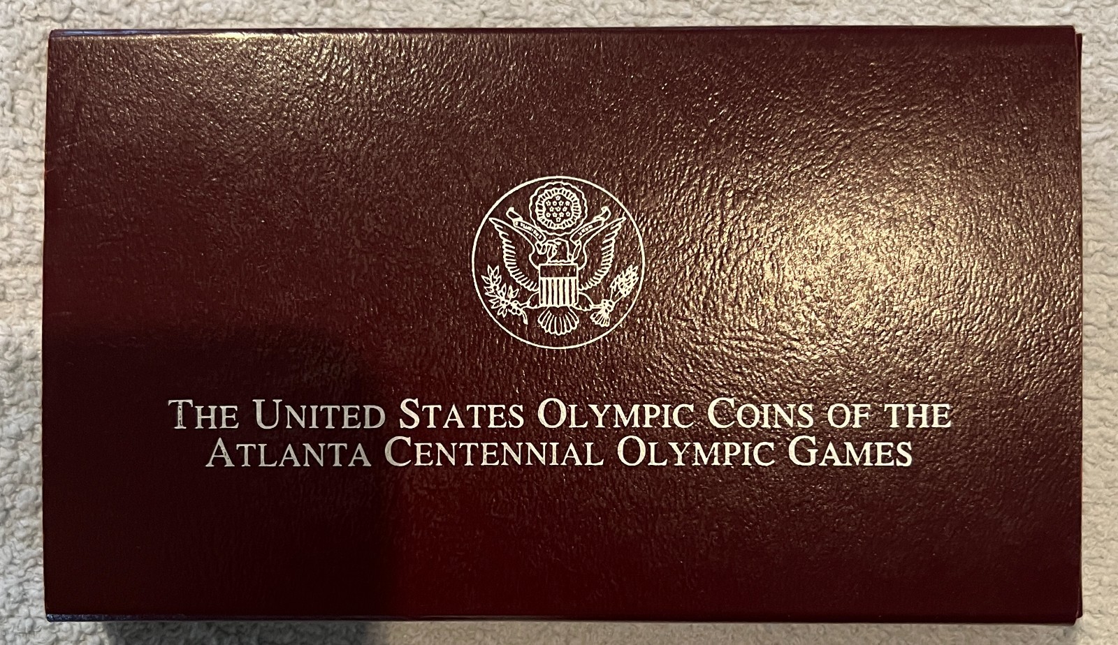 1996 US Mint Olympic Games Rowing/High Jump Proof Silver Dollar 2-coin Set COA