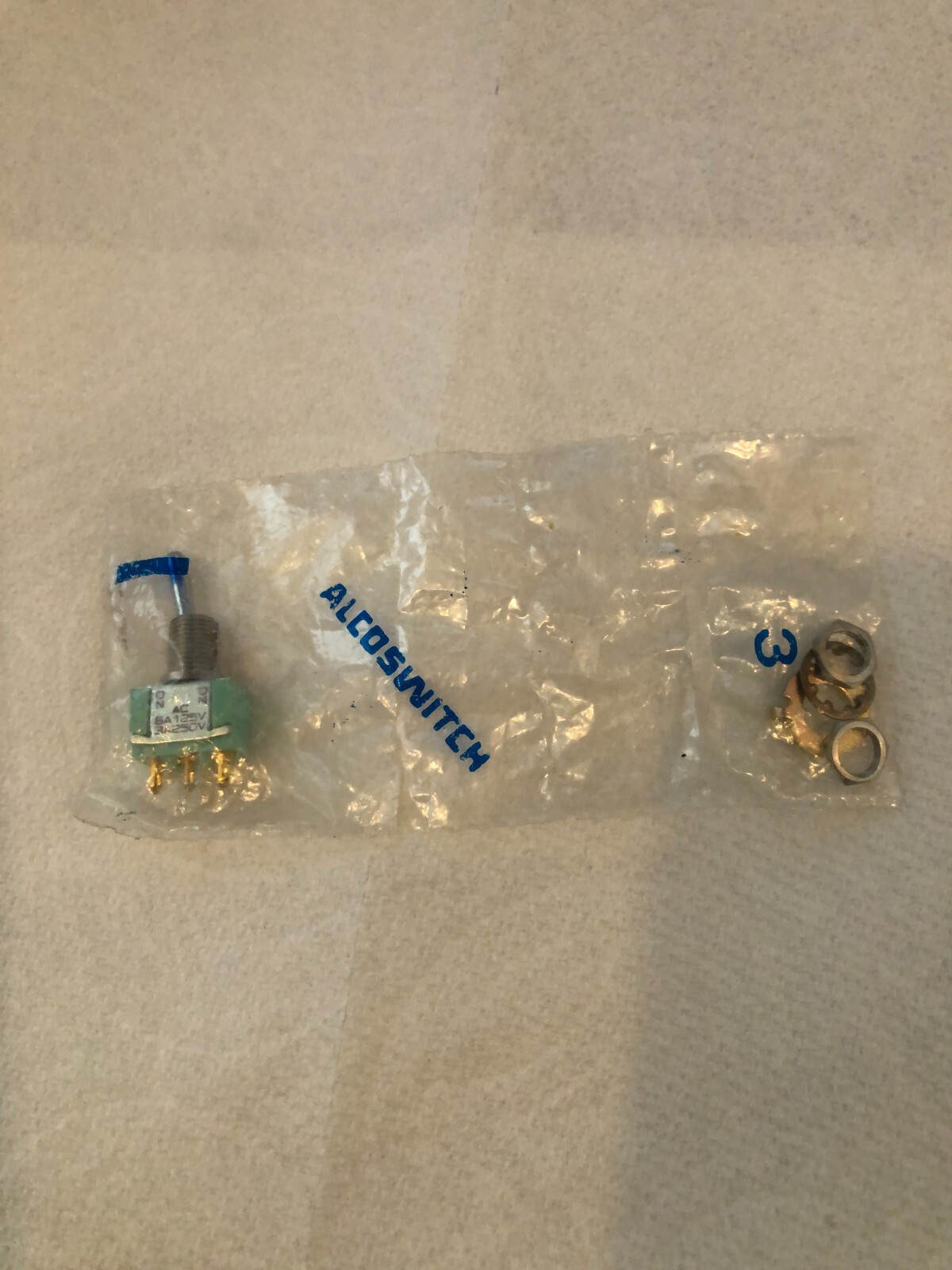 ALCOSWITCH MTA 106D Toggle Switch SPDT Panel Mount