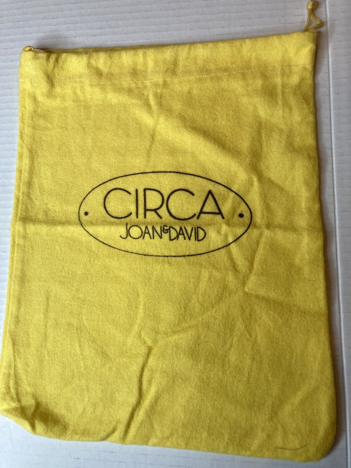 Joan & David Circa Dust Bag Cover 10" x 13" Yellow   FREE SHIPPING !!