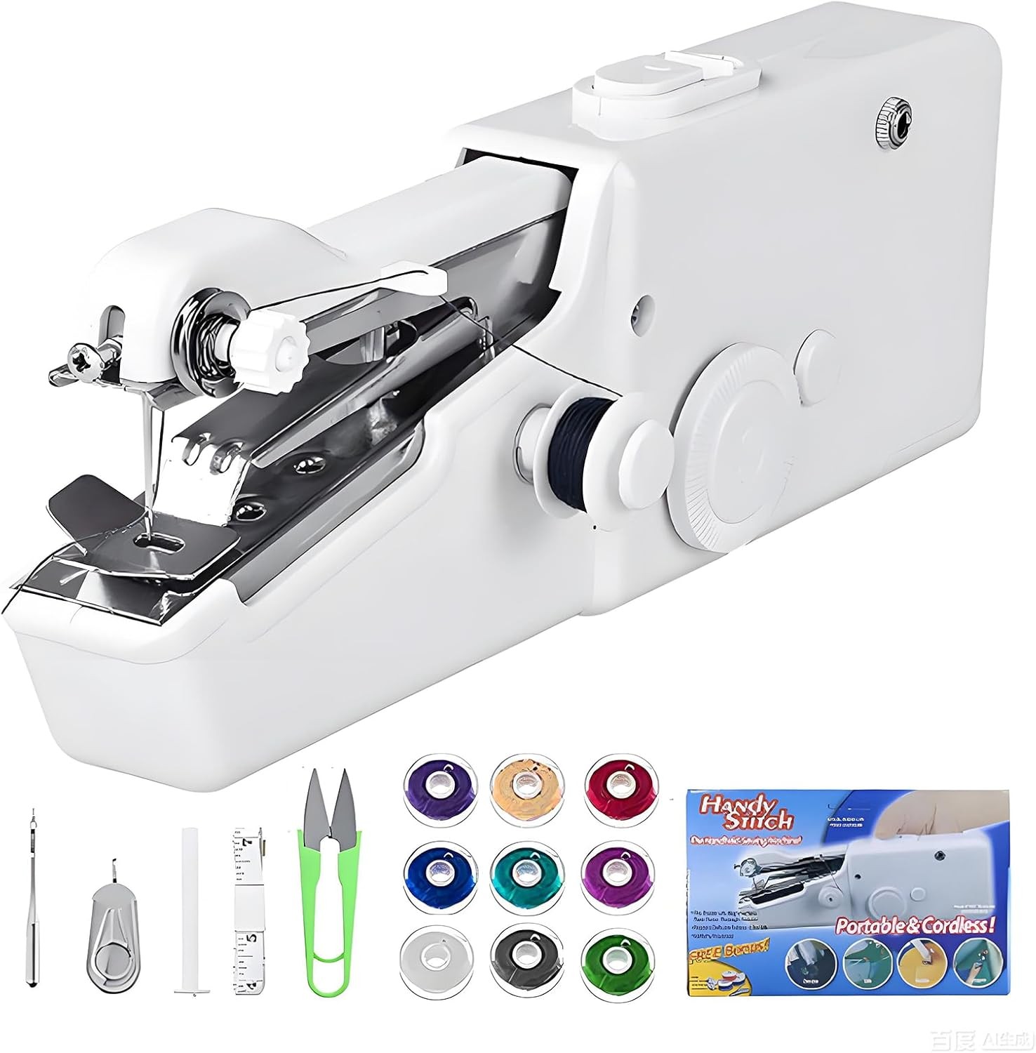 Portable Mini Handheld Sewing Machine Electric for Travel Home DIY Fabric Repair