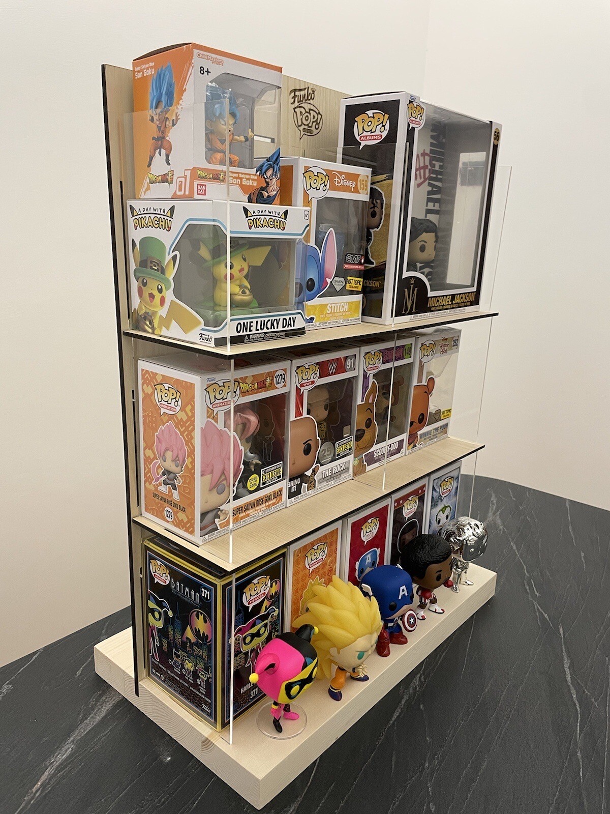 Funko Pop Card Box Dispenser Handmade Display Case Multipurpose Display Case Library