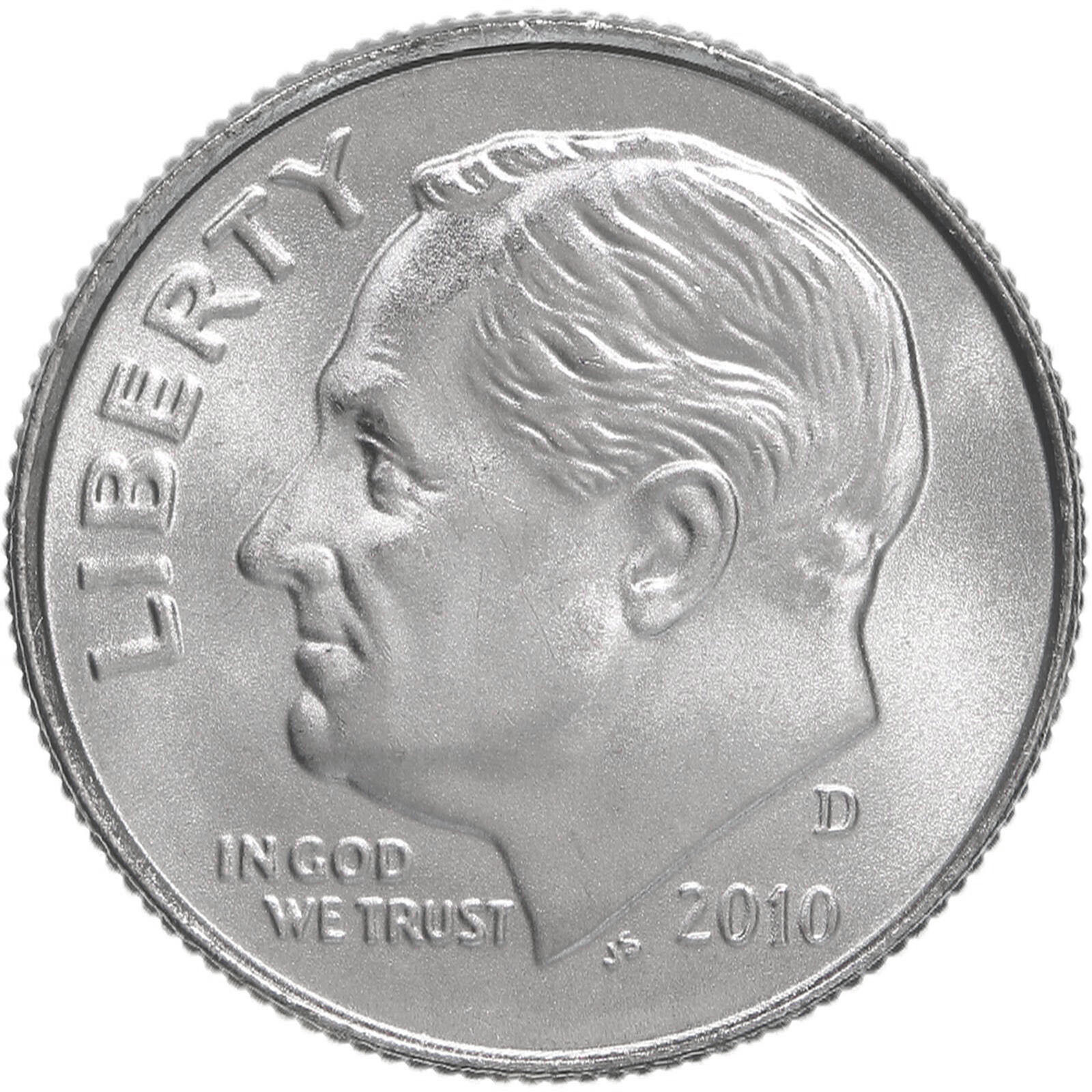 2010 D Roosevelt Dime Satin Finish