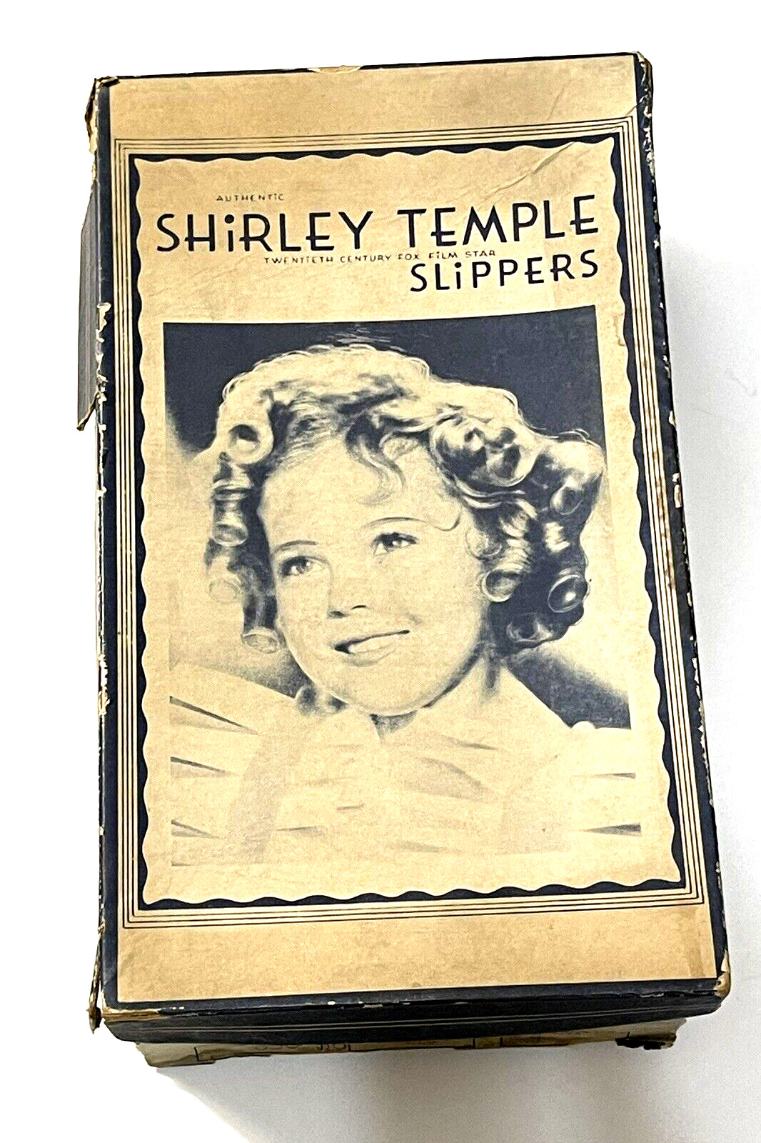 SHIRLEY TEMPLE 1930'S AUTHENTIC RESTFUL FOOTWEAR SLIPPER BOX