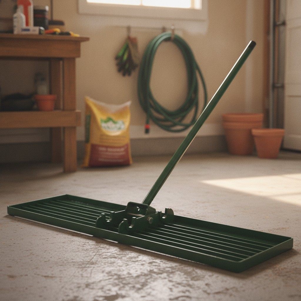 36-Inch Lawn Leveling Rake with Durable Steel Handle for Perfect Gardens