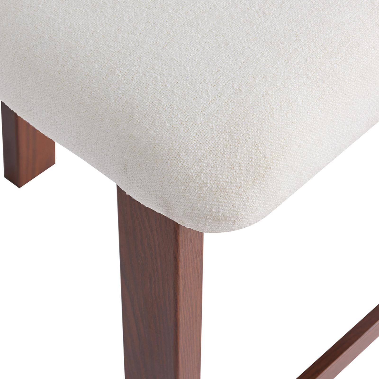 26.5'' Upholstered Round Stools with Low Back - Iron Frame & Stylish Design for